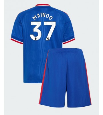 Manchester United Kobbie Mainoo #37 Replika Bortatröja Barn 2026-27 Kortärmad (+ Korta byxor)